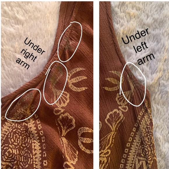 SOHO CHICK BROWN & GOLD SLEEVELESS SHIFT DRESS XL - Picture 8 of 8